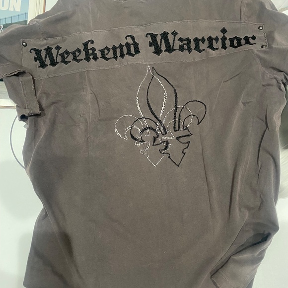 Parasuco Vintage Weekend Warrior Embellished Tee Sz 2X - Picture 5 of 14